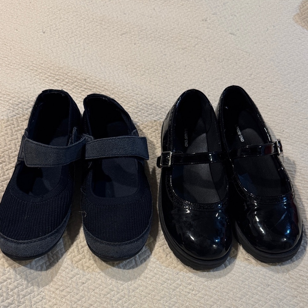 Lands' End Kids Dress Shoes in Black and Navy